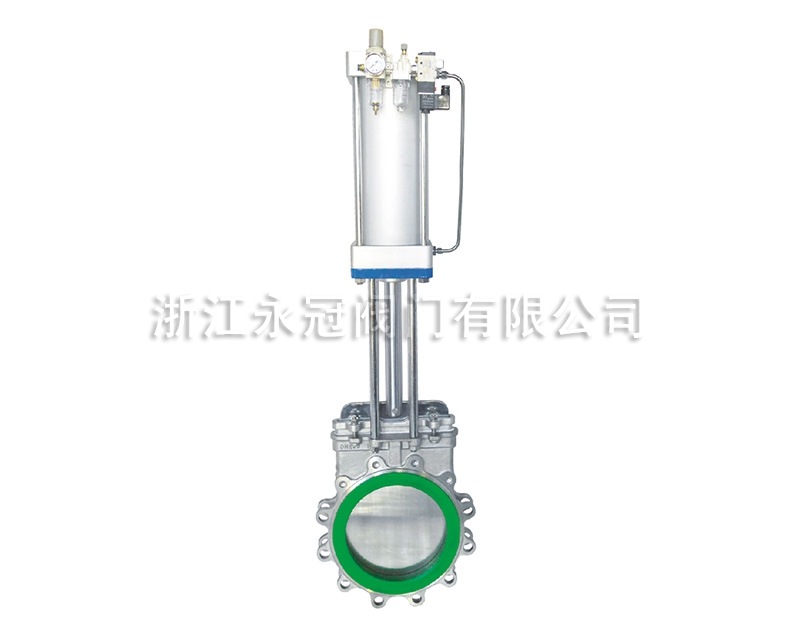 氣動(dòng)不銹鋼聚氨酯刀閘閥PZ673PU